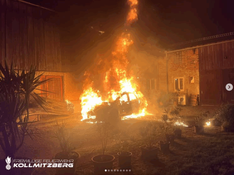 *** B3-Brand in Kollmitzberg: Schlimmeres verhindert ***